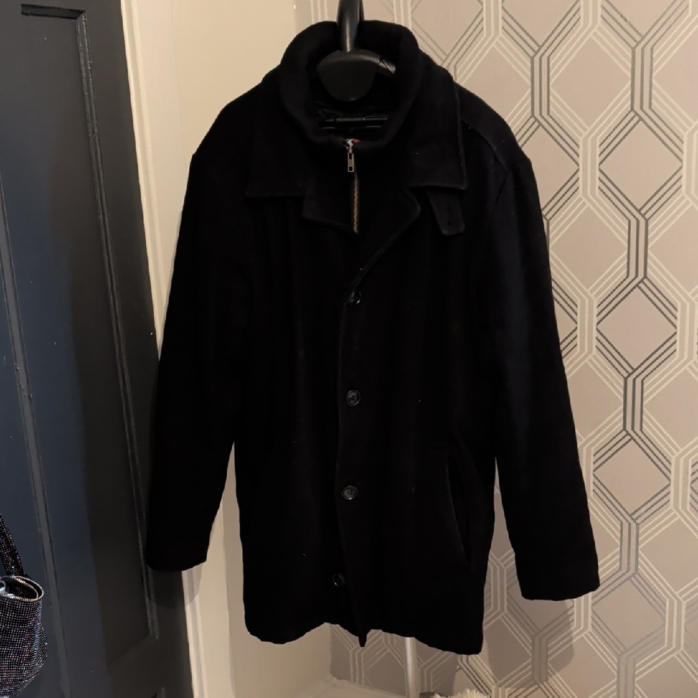 Classic Black Men's Pea Coat